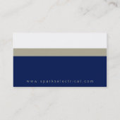 BERUFLICHE UNTERNEHMENSKARTE: Fettdruck (Block 2) Visitenkarte (Rückseite)