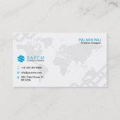 Berufliche Unternehmenskarte Visitenkarte (Rückseite)