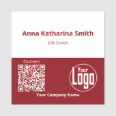 Berufliche Veranstaltung - QR-Code Logo-Unternehme Namensschild (Vorderseite)
