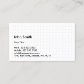 Berufliche Verpackung & Umstieg Visitenkarte (Rückseite)