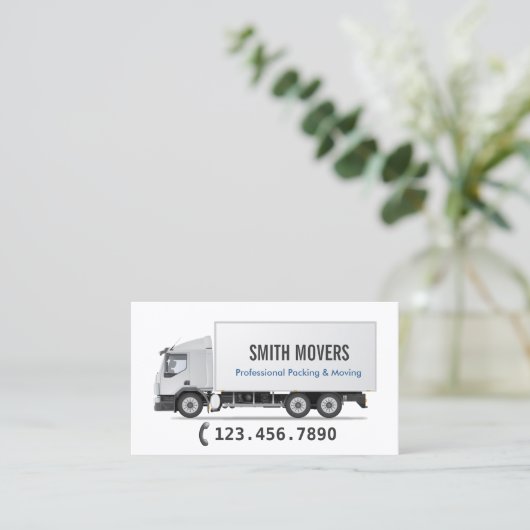 Berufliche Verpackung & Umstieg Visitenkarte (Stehend Vorderseite)