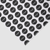 Berufliche Verpackung von Logos Seidenpapier (Ausschnitt)