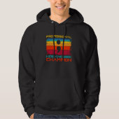 Berufliche versteckte und gesuchte Champion-Code-S Hoodie (Vorderseite)