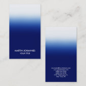 Berufliche vertikale Elegante Blue Business Card Visitenkarte (Vorne/Hinten)