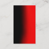 Berufliche vertikale rote schwarze Visitenkarte (Rückseite)