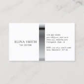 Berufliche Video Editor Black Gold Business Card Visitenkarte (Rückseite)