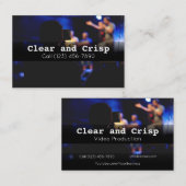 Berufliche Videoproduktionsfirmen Visitenkarte (Vorne/Hinten)