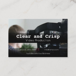 Berufliche Videoproduktionsfirmen Visitenkarte