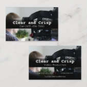 Berufliche Videoproduktionsfirmen Visitenkarte (Vorne/Hinten)