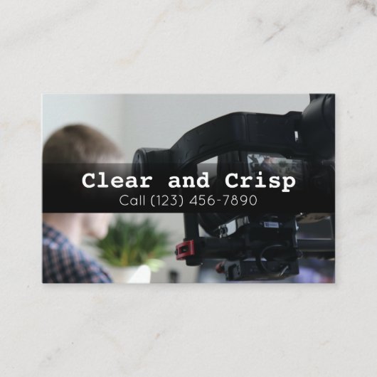 Berufliche Videoproduktionsfirmen Visitenkarte (Vorderseite)