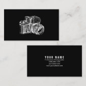 Berufliche Vintage Fotografie-Geschäfts-Karte Visitenkarte (Vorne/Hinten)