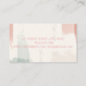 Berufliche Vintage Nähmaschine Pinselstrich Visitenkarte (Rückseite)