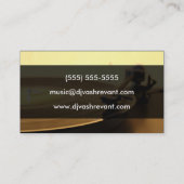 Berufliche Vintage Turntable DJ Visitenkarte (Rückseite)