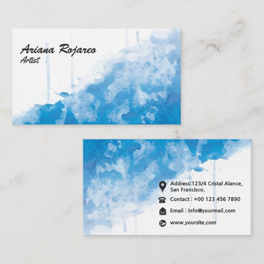 Berufliche Visitenkarte (Vorne/Hinten)