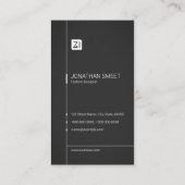 Berufliche Visitenkarte (Rückseite)