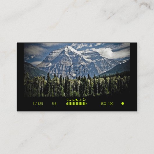 Berufliche Visitenkarte (Rückseite)