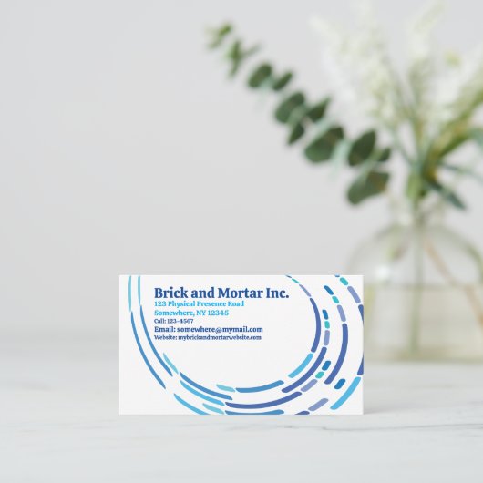 Berufliche Visitenkarte (Stehend Vorderseite)