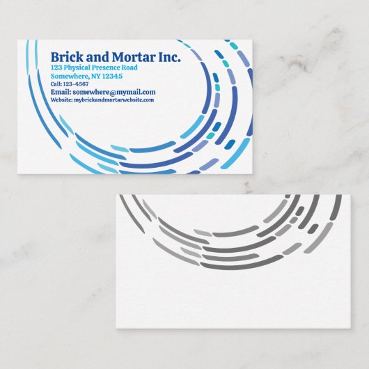 Berufliche Visitenkarte (Vorne/Hinten)