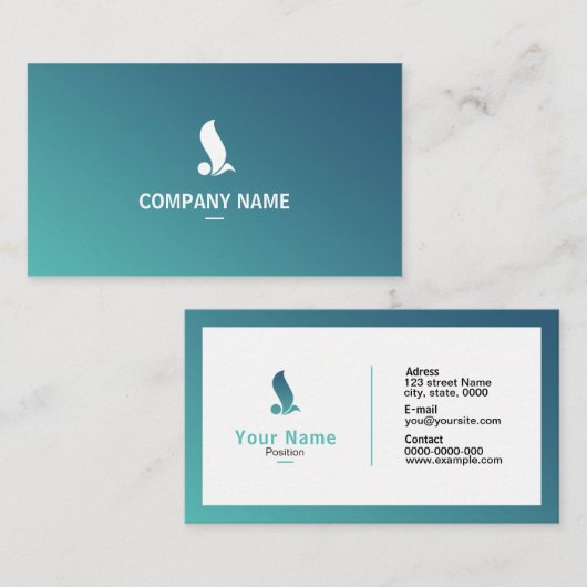 Berufliche Visitenkarte (Vorne/Hinten)