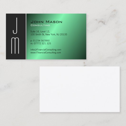 Berufliche Visitenkarte (Vorne/Hinten)