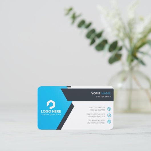 Berufliche Visitenkarte (Stehend Vorderseite)