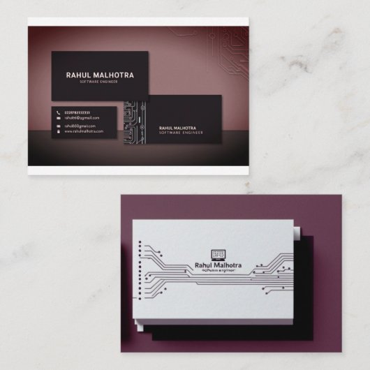 Berufliche Visitenkarte (Vorne/Hinten)