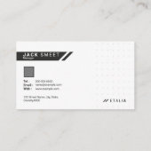 Berufliche Visitenkarte (Rückseite)