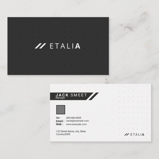 Berufliche Visitenkarte (Vorne/Hinten)