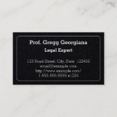 Berufliche Visitenkarte (Vorderseite)