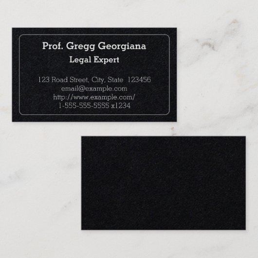 Berufliche Visitenkarte (Vorne/Hinten)