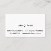 Berufliche Visitenkarte (Vorderseite)