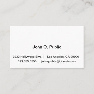 Berufliche Visitenkarte