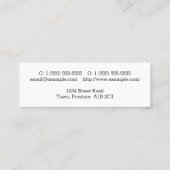 Berufliche Visitenkarte (Rückseite)