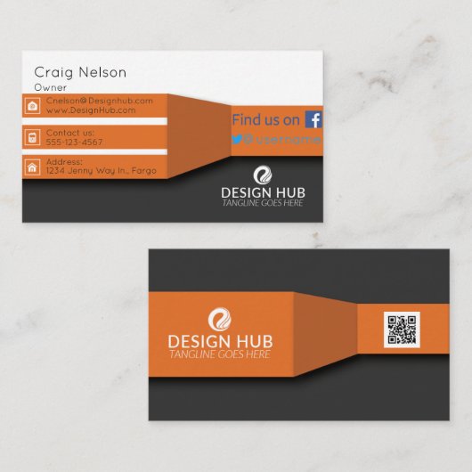 Berufliche Visitenkarte (Vorne/Hinten)