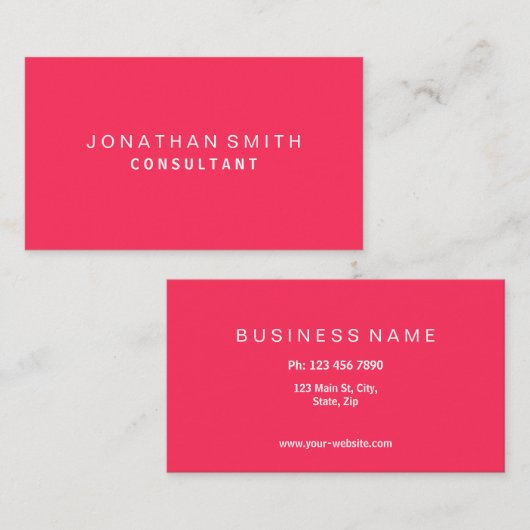 Berufliche Visitenkarte (Vorne/Hinten)