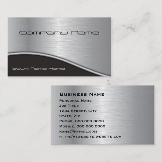 Berufliche Visitenkarte (Vorne/Hinten)