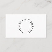 Berufliche Visitenkarte (Rückseite)