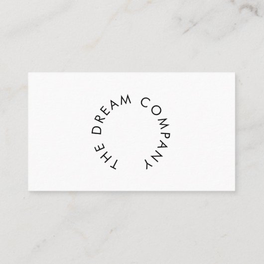 Berufliche Visitenkarte (Rückseite)