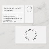 Berufliche Visitenkarte (Vorne/Hinten)