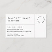 Berufliche Visitenkarte (Vorderseite)