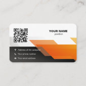 Berufliche Visitenkarte (Rückseite)