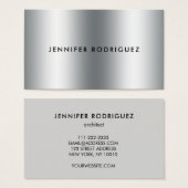 berufliche Visitenkarte aus Minimalistischem Silbe (Vorne & Hinten)