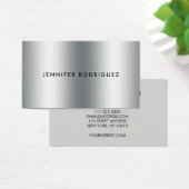 berufliche Visitenkarte aus Minimalistischem Silbe (Schreibtisch)