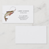 Berufliche Visitenkarte des Fischereiführers (Vorne/Hinten)