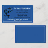 Berufliche Visitenkarte des Fischereiführers (Vorne/Hinten)