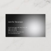 Berufliche Visitenkarte des modernen Kosmetologen (Rückseite)