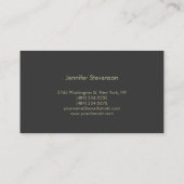 Berufliche Visitenkarte des modernen Kosmetologen (Rückseite)