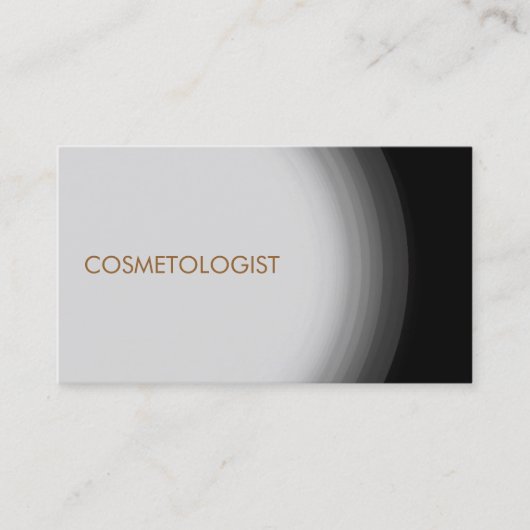 Berufliche Visitenkarte des modernen Kosmetologen (Vorderseite)