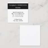 Berufliche Visitenkarte für das klassische Recht (Vorne/Hinten)