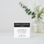 Berufliche Visitenkarte für das klassische Recht (Stehend Vorderseite)